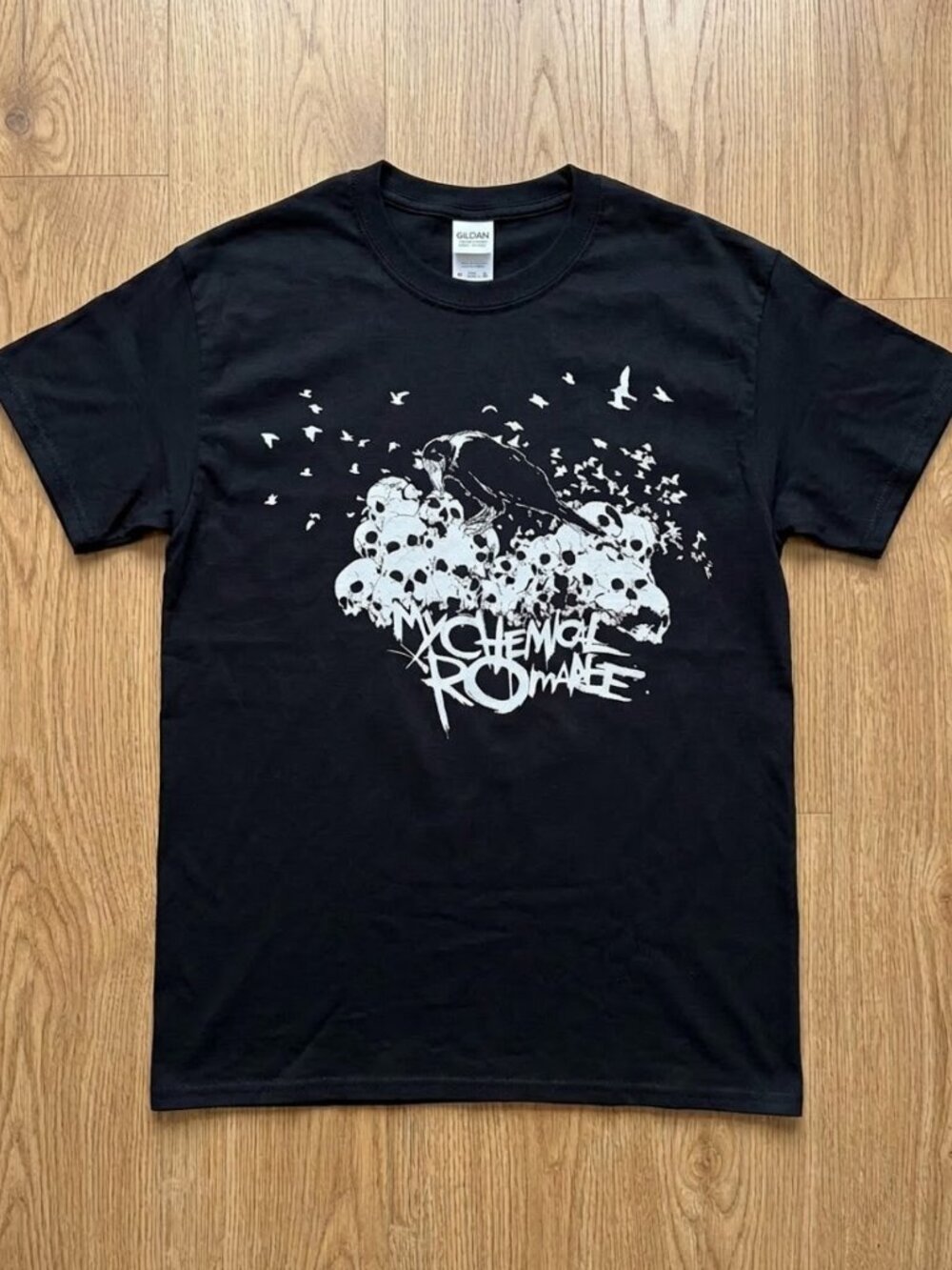 Vintage My Chemical Romance Rock Band Black Short Sleeve T-shirt Reprint